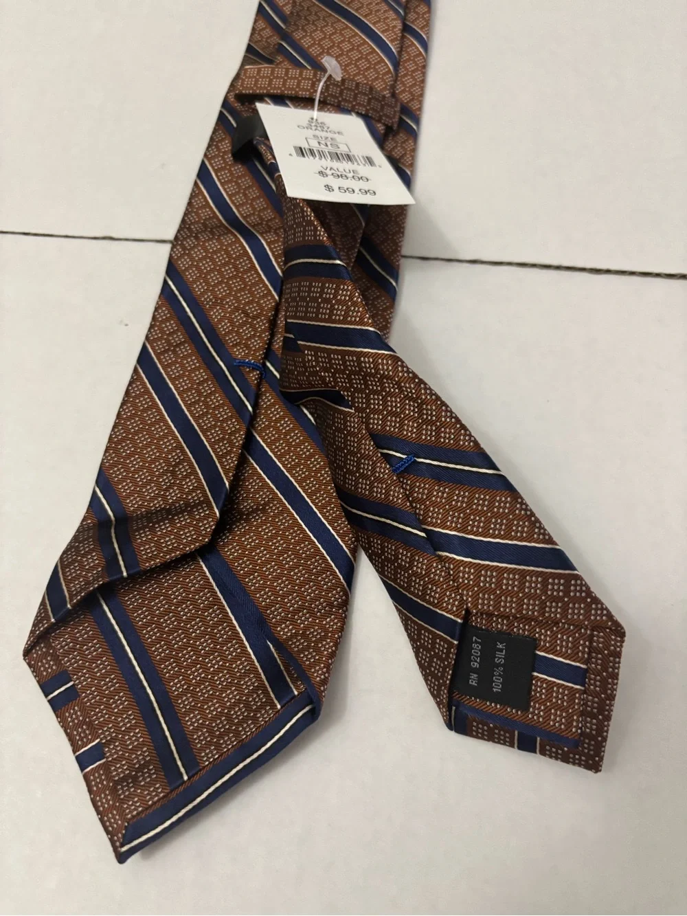Black Saks Fifth Avenue Silk Men's Tie